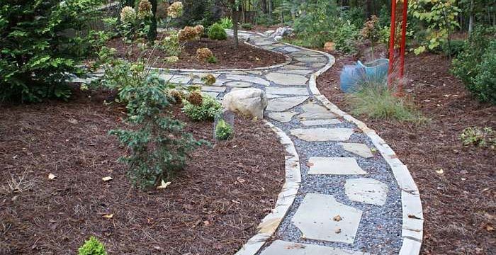Walkway flagstone gravel ideas garden previous Walkway flagstone gravel ideas garden previous