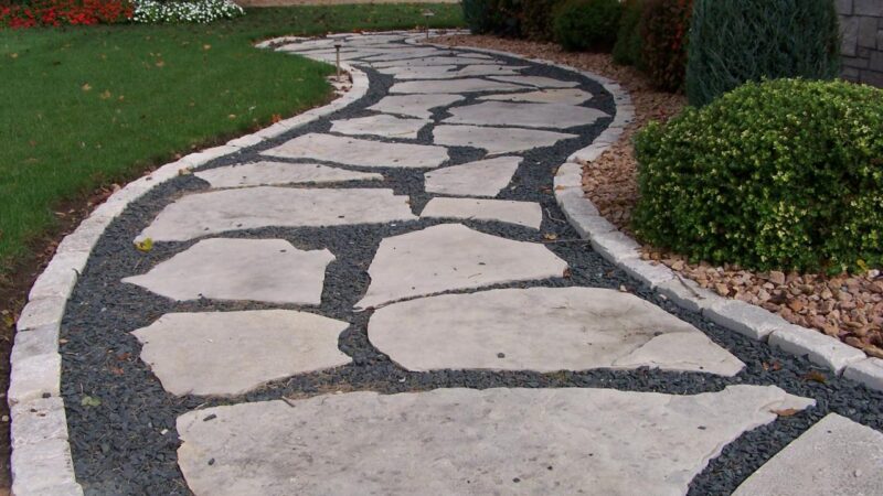 Building a flagstone walkway