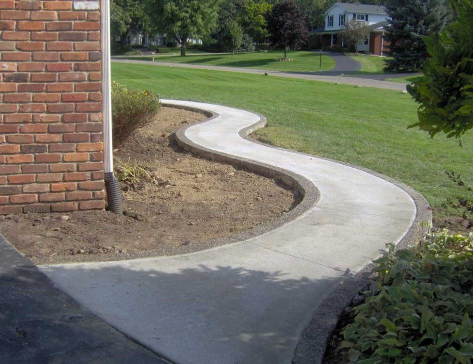 Replacing concrete walkway