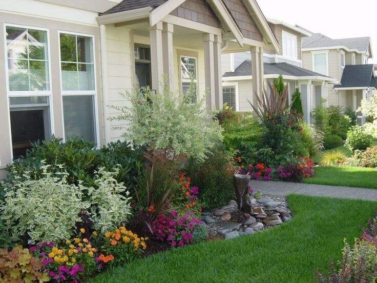 Front landscaping door ideas entrance porch planters Front landscaping door ideas entrance porch planters