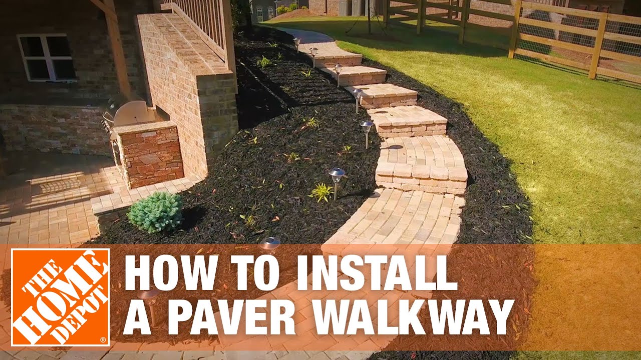 Paver walkway install depot Paver walkway install depot